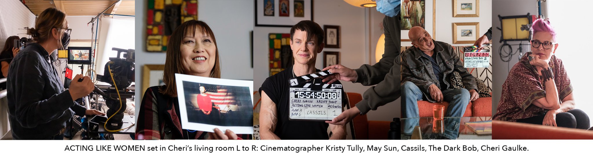 Acting Like Women on set